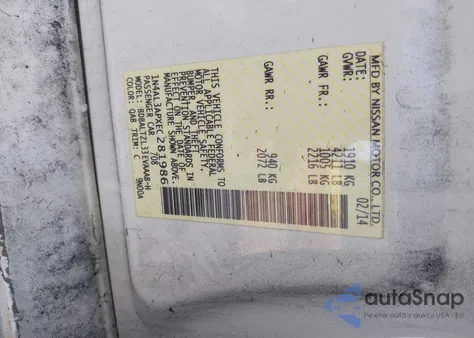 2014 Nissan Altima 2.5 Sv из США, поврежденный, VIN 1N4AL3APXEC281986